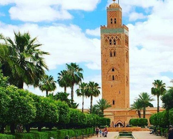 mosque in marrakech city